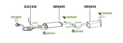 Система выпуска ОГ GT Exhaust 3727