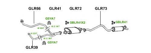 Система выпуска ОГ GT Exhaust 3815