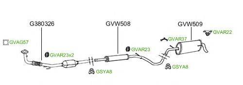 Система выпуска ОГ GT Exhaust 3930