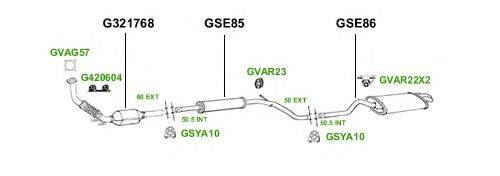 Система выпуска ОГ GT Exhaust 4297