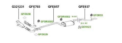 Система выпуска ОГ GT Exhaust 4402