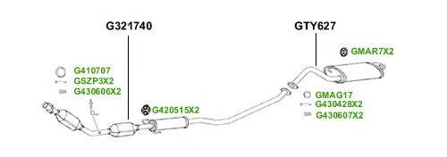 Система выпуска ОГ GT Exhaust 4444