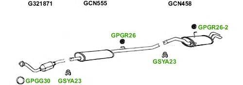 Система выпуска ОГ GT Exhaust 4617