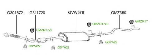 Система выпуска ОГ GT Exhaust 4765