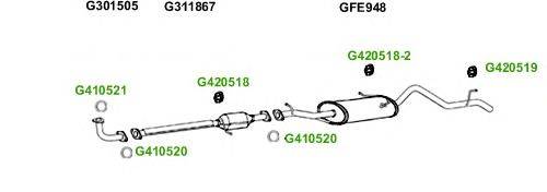 Система выпуска ОГ GT Exhaust 4808