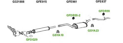 Система выпуска ОГ GT Exhaust 4811