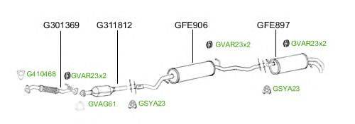 Система выпуска ОГ GT Exhaust 4867