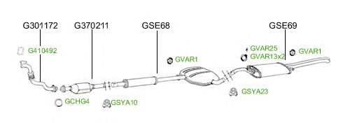 Система выпуска ОГ GT Exhaust 4870