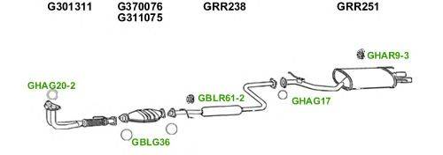 Система выпуска ОГ GT Exhaust 5242