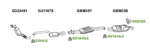 Система выпуска ОГ GT Exhaust 6139