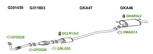 Система выпуска ОГ GT Exhaust 6488