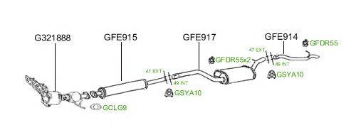 Система выпуска ОГ GT Exhaust 676