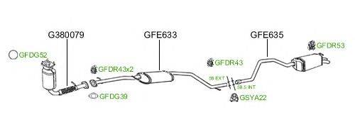 Система выпуска ОГ GT Exhaust 740