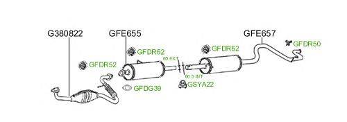 Система выпуска ОГ GT Exhaust 825