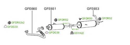 Система выпуска ОГ GT Exhaust 838