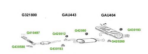 Система выпуска ОГ GT Exhaust 8827