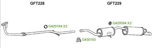 Система выпуска ОГ GT Exhaust 9485