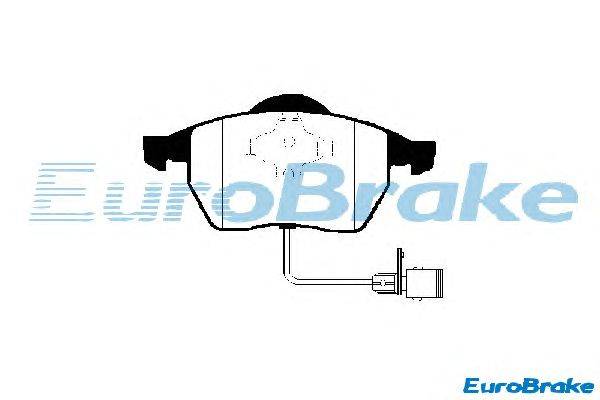 Комплект тормозных колодок, дисковый тормоз EUROBRAKE 5501224729