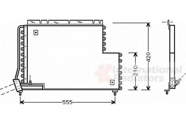 Конденсатор, кондиционер VAN WEZEL 59005131