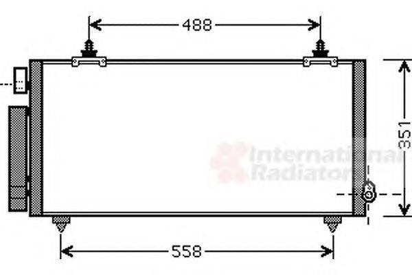 Конденсатор, кондиционер VAN WEZEL 53005493