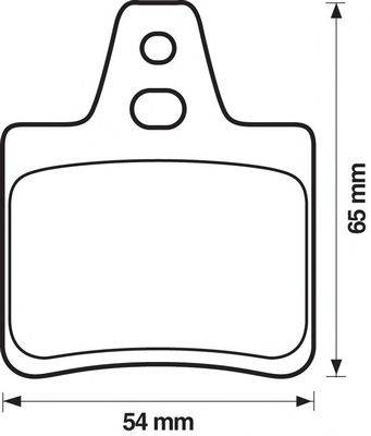 Комплект тормозных колодок, дисковый тормоз REMSA 210210