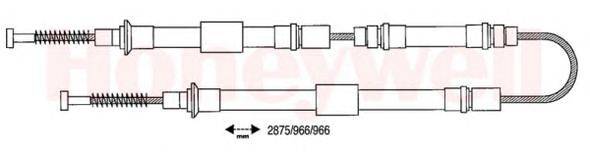 Трос, стояночная тормозная система FEBI BILSTEIN 6265