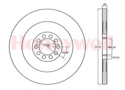 Тормозной диск BENDIX 567142B