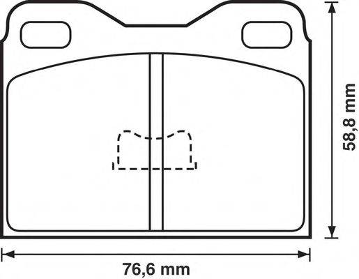 Комплект тормозных колодок, дисковый тормоз BENDIX 20260
