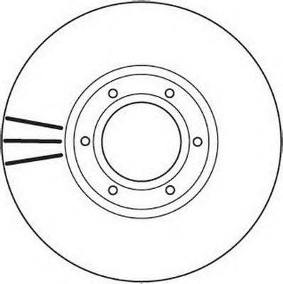 Тормозной диск BENDIX 562105B