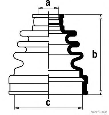 Комплект пылника, приводной вал HERTH+BUSS JAKOPARTS J2888012