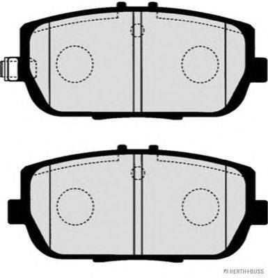Комплект тормозных колодок, дисковый тормоз HERTH+BUSS JAKOPARTS J3613020