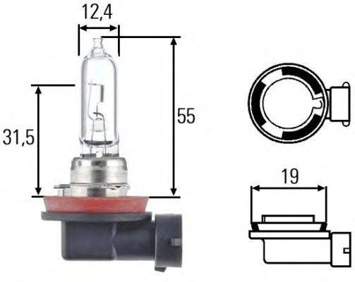 Лампа накаливания, основная фара; Лампа накаливания, основная фара TRIFA 52009