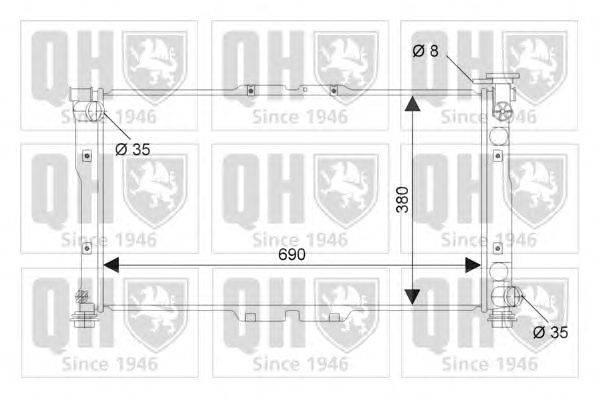 Радиатор, охлаждение двигателя QUINTON HAZELL QER2212