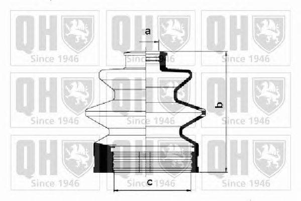 Комплект пылника, приводной вал QUINTON HAZELL QJB342