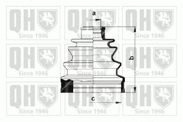 Комплект пылника, приводной вал QUINTON HAZELL QJB751