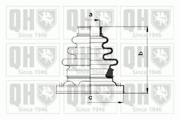 Комплект пылника, приводной вал QUINTON HAZELL QJB948