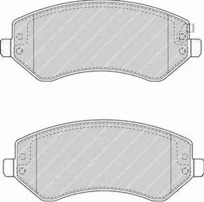 Комплект тормозных колодок, дисковый тормоз FERODO FDB1576