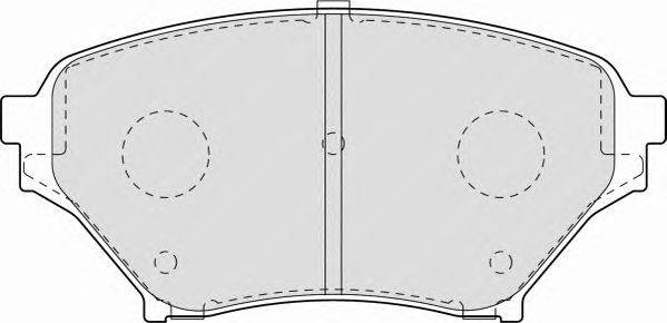 Комплект тормозных колодок, дисковый тормоз FERODO 23696