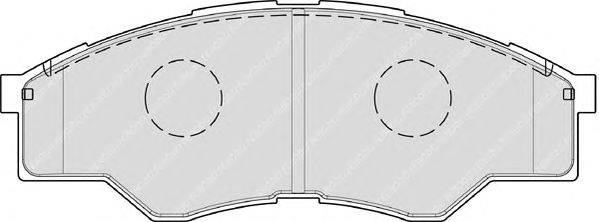 Комплект тормозных колодок, дисковый тормоз FERODO FDB1887