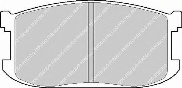 Комплект тормозных колодок, дисковый тормоз FERODO 20760