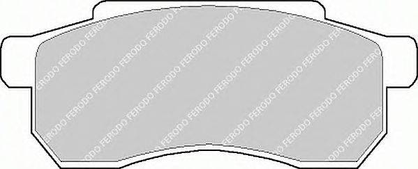 Комплект тормозных колодок, дисковый тормоз FERODO 21005