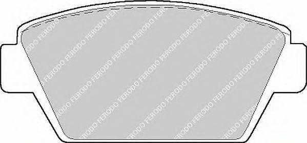 Комплект тормозных колодок, дисковый тормоз FERODO 21125