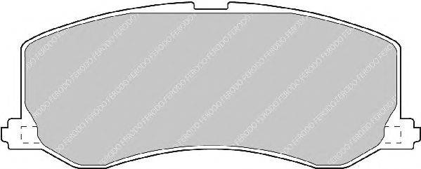 Комплект тормозных колодок, дисковый тормоз NIPPARTS 3608010
