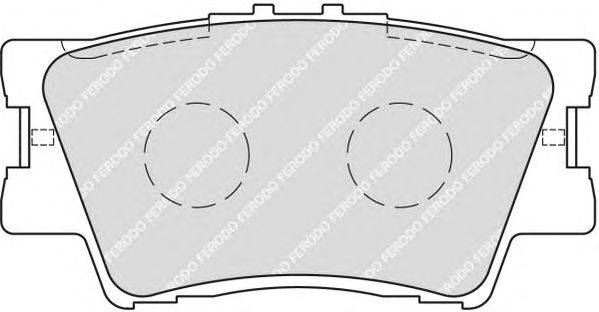 Комплект тормозных колодок, дисковый тормоз FERODO FSL1892