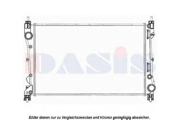 Радиатор, охлаждение двигателя AKS DASIS 080104N