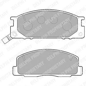 Комплект тормозных колодок, дисковый тормоз DELPHI LP1758
