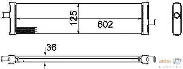 Радиатор, охлаждение двигателя HELLA 8MK376756381