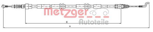 Трос, стояночная тормозная система METZGER 107394
