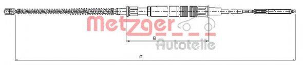 Трос, стояночная тормозная система METZGER 107409