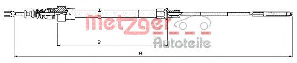 Трос, стояночная тормозная система METZGER 107491